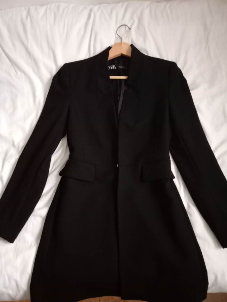 Zara smart blazer/jacket, black, womens 8
