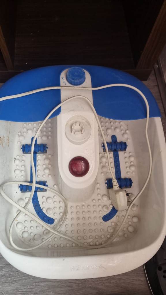 Foot Spa Massager – Blue & White, Good Condition
