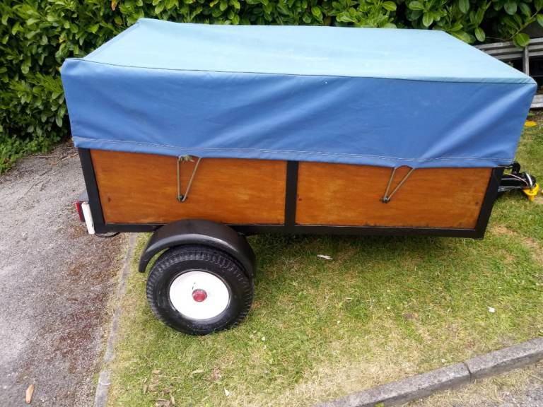Solid wooden trailer