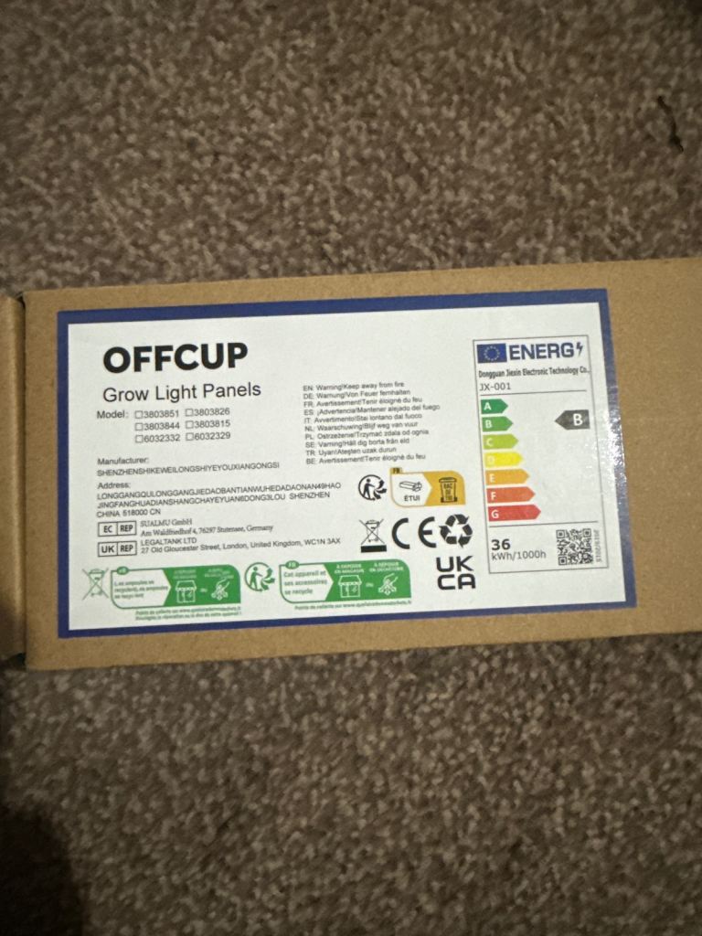 Offcup grow light panel 