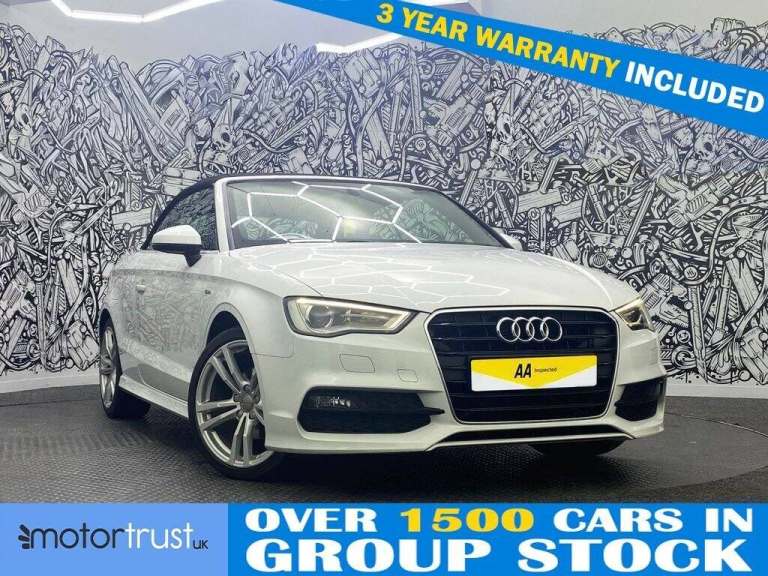 2015 Audi A3 Cabriolet 2.0 TDI S line Convertible 2dr Diesel Manual Euro 6 (s/s) (150 ps) Convert...
