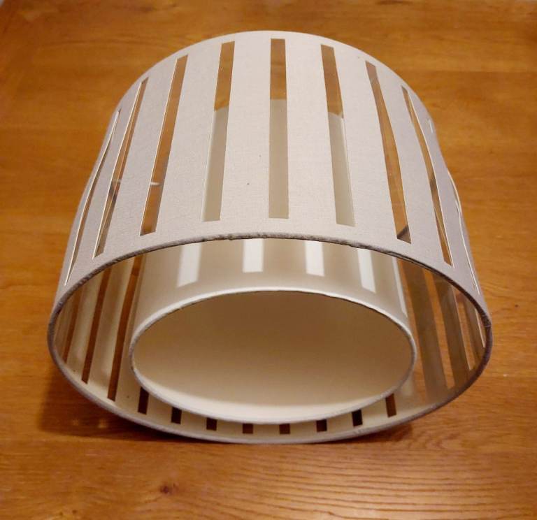 Lamp shade Beige & white