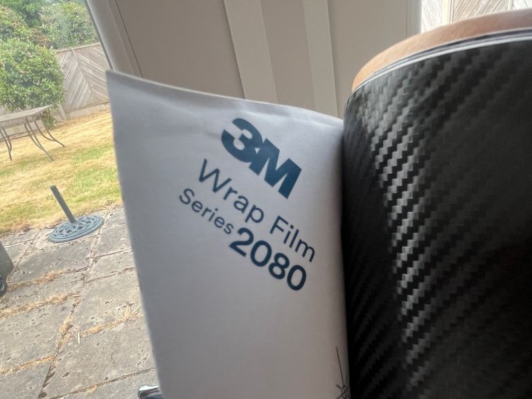 3M Vinyl Wrap film Matt Carbon Fibre 1000mm x1520mm