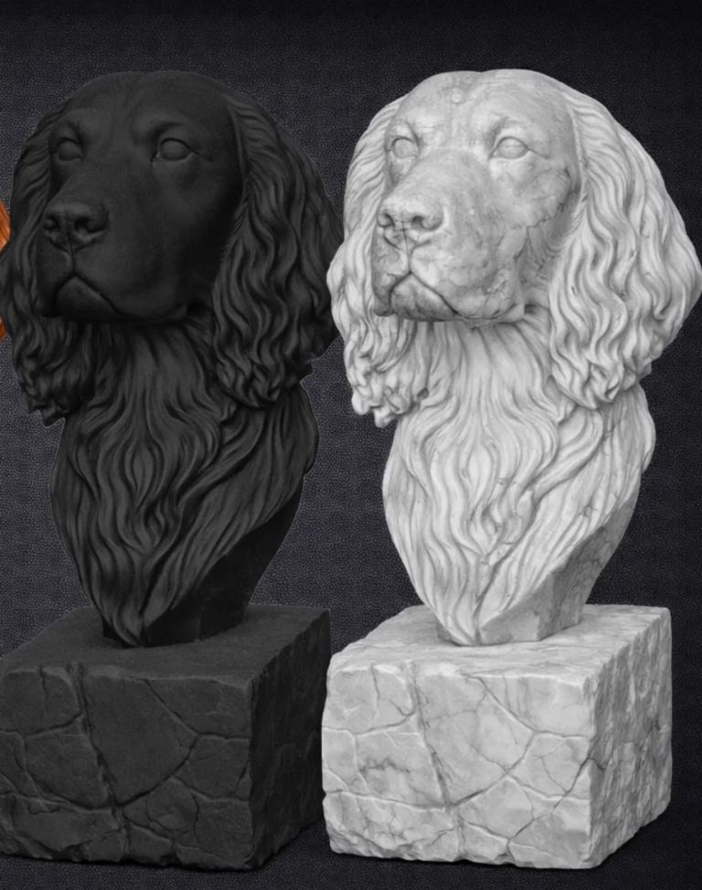  Springer Spaniel Black or white Urn