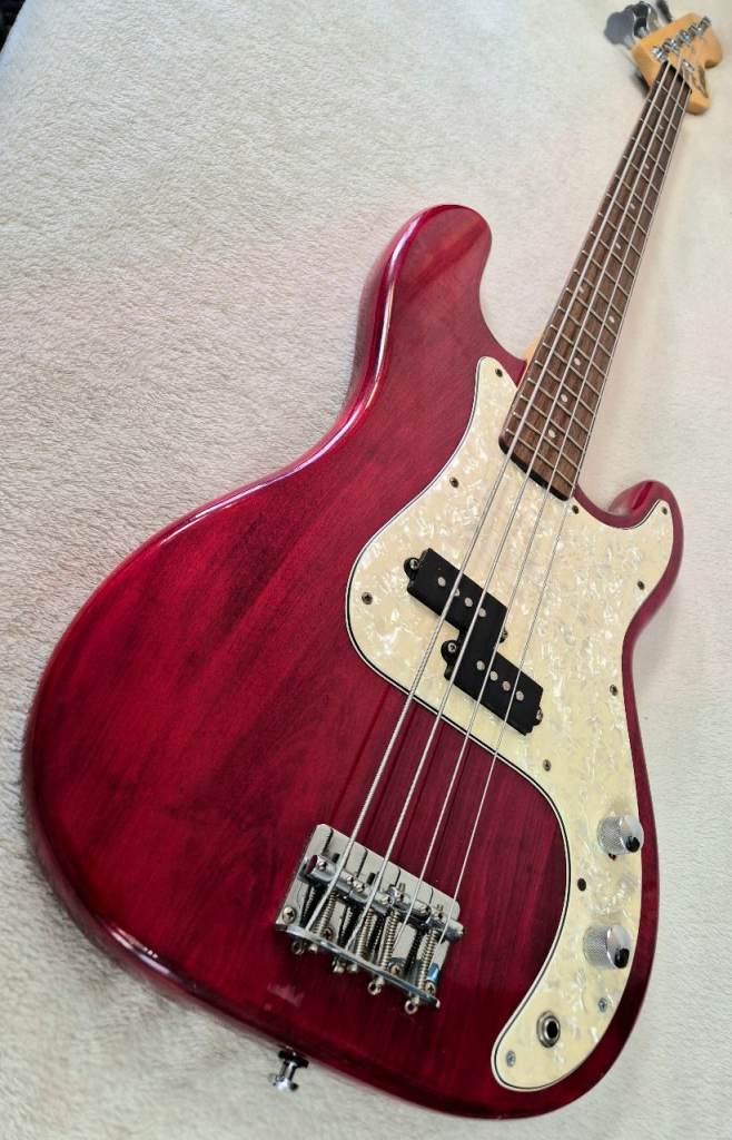 1990s Encore Precision Bass Trans-Crimson 