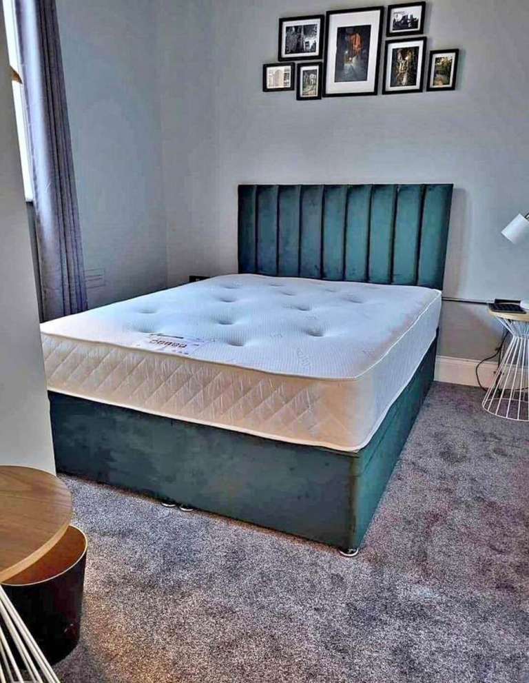 Premium Quality Double Size Bedframe With Stool