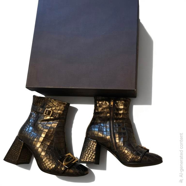 Guardiani Genuine Leather Ankle Boots – UK Size 6 / EU 39