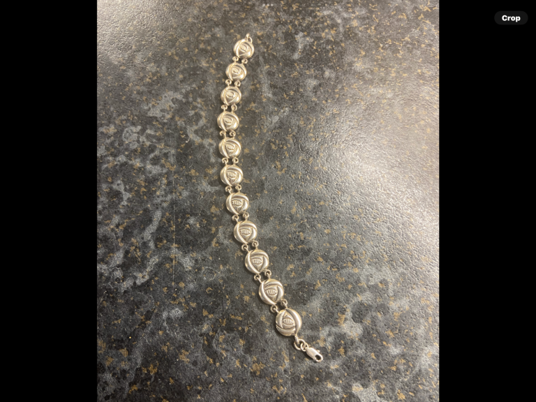 Solid Silver Bracelet, style of Charles Rennie Macintosh. Length 7/7.5” coll/del only