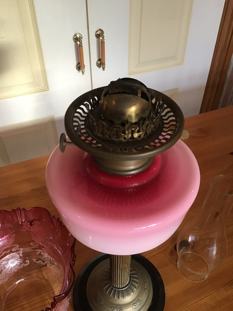 OIL LAMP  DUPLEX VICTORIAN