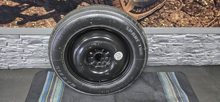 Nissan 17 Space Saver Spare Wheel + tyre T155 90 R 17 101M Maxxis