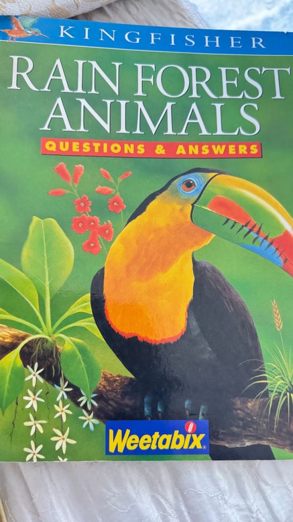 Kingfisher Rain Forest Animals Book - Questions & Answers, Good Condition