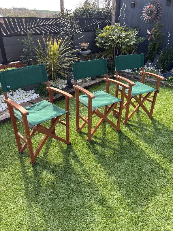 Directors style garden chairs