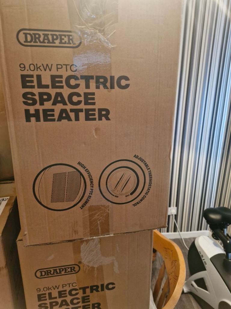  4 new draper electric space heaters 