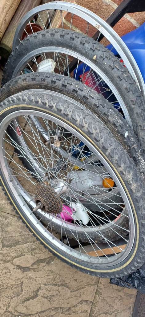 3x 24inch Mountain Bicycle Wheels job lot clearance 