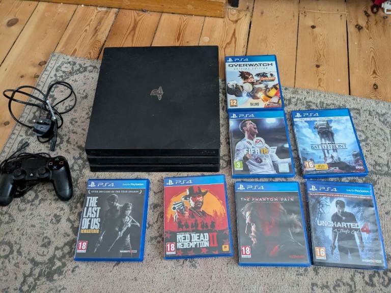PS4 Pro with 7 games
