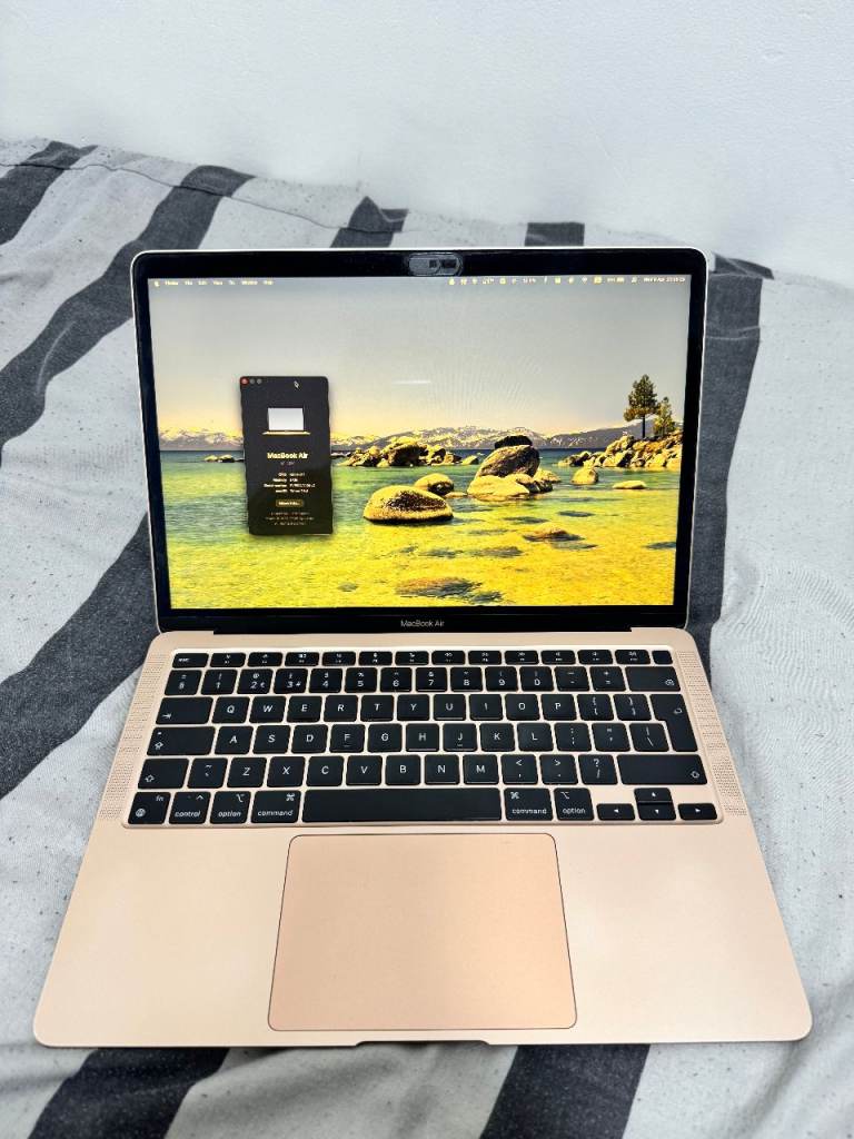 Macbook Air Apple Silicon M1 (2020) Rose Gold 8GB RAM 256GB SSD Good Condition