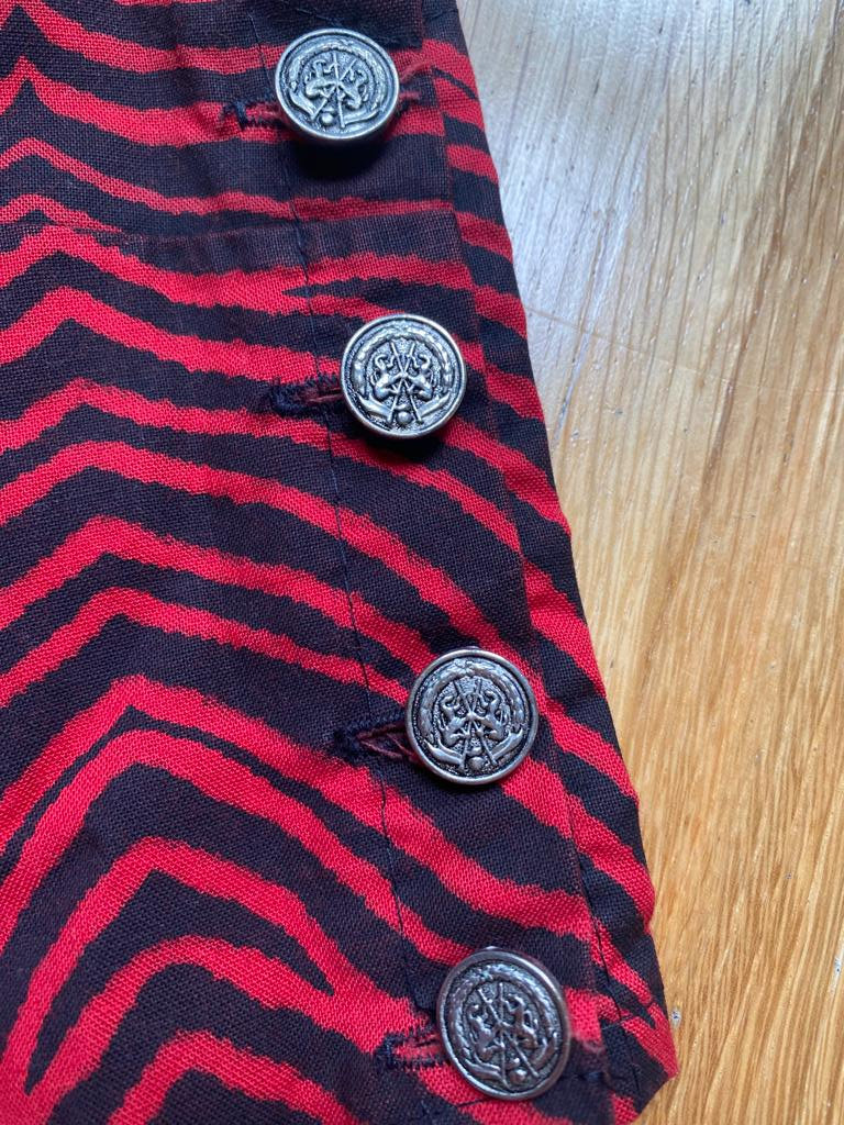 JOHNSON’S (LONDON) La Rocka Tiger Crop Top c1983