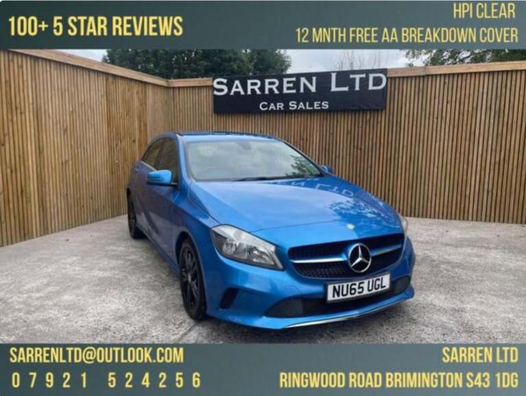 2015 Mercedes-Benz A-Class 1.5 A180d SE Euro 6 (s/s) 5dr HATCHBACK Diesel Manual