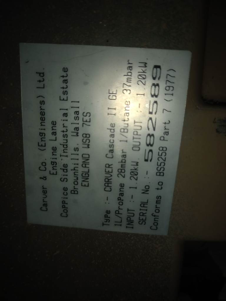 Caravan hot water system 