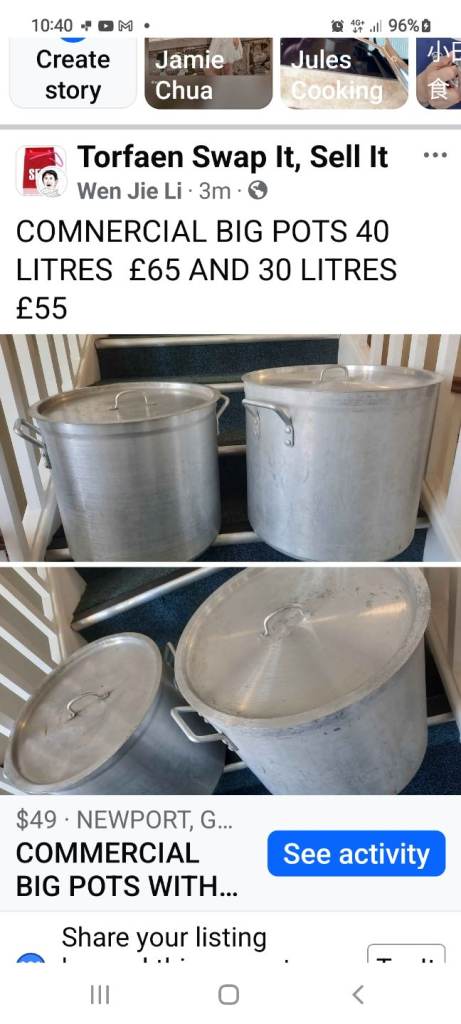 30 Litres pots with lid
