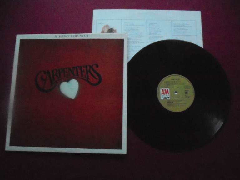  Carpenters - A Song For You - UK 1972 Vinyl LP Album - A&M Records.M-/EX