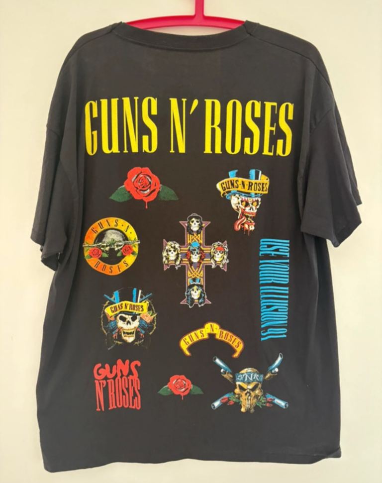Guns N Roses Official Band T-shirt – Black, Oversized XL
