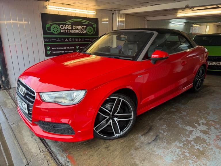2015 Audi A3 Cabriolet 2.0 TDI S line S Tronic Euro 6 (s/s) 2dr CONVERTIBLE Diesel Automatic
