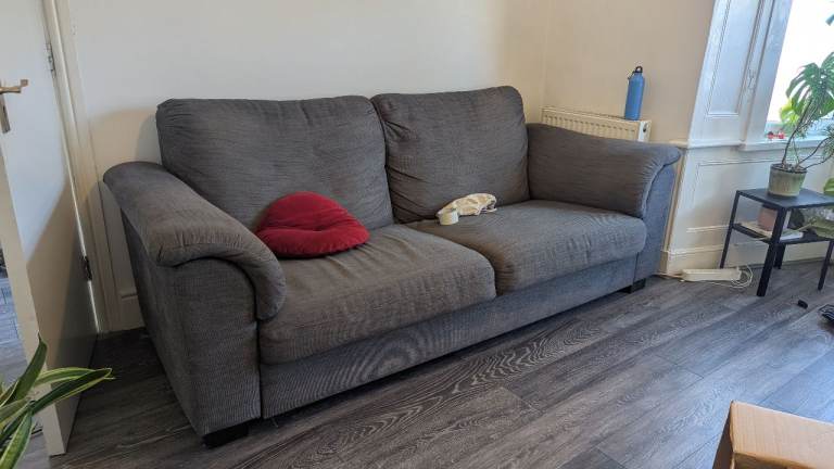 Grey IKEA sofa