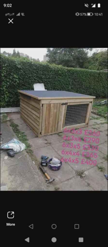 Large Wooden Pet Cage or Kennel