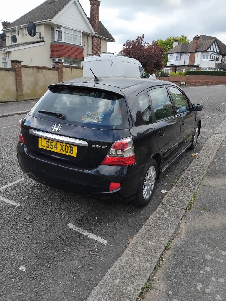 Honda Civic Black Hatchback – LS54 XOB, Fair Condition