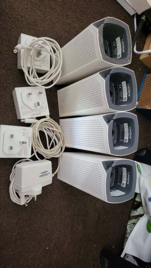 Linksys Velop WHW03 V2 - WiFi Router Extender & Booster - 4 Pack
