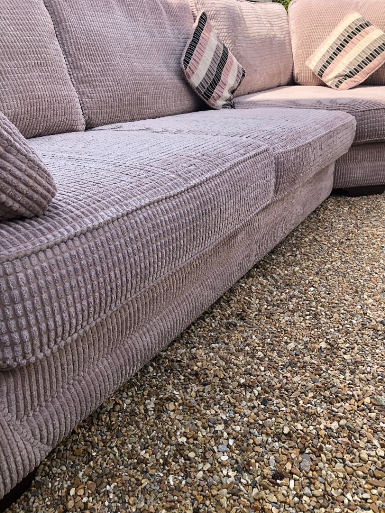 Beige  large corner sofa furniture village vgc really comfy smoke free licated wimborne can deliver 