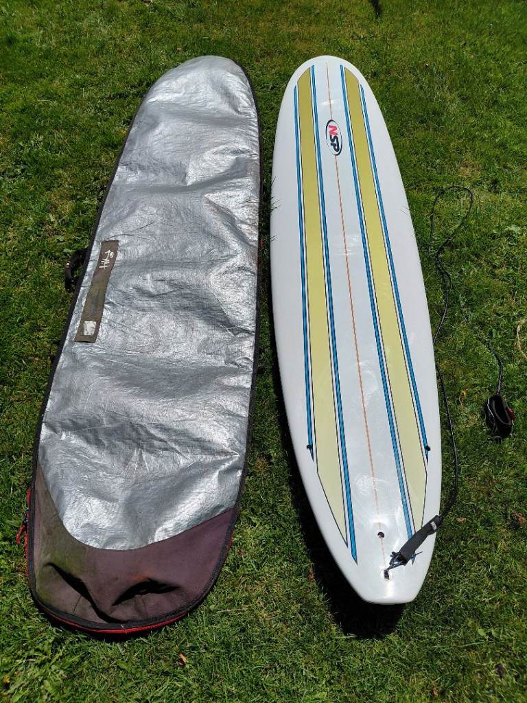 NSP 8'2" Surfboard – Excellent Condition – Full Ready-to-Surf Setup