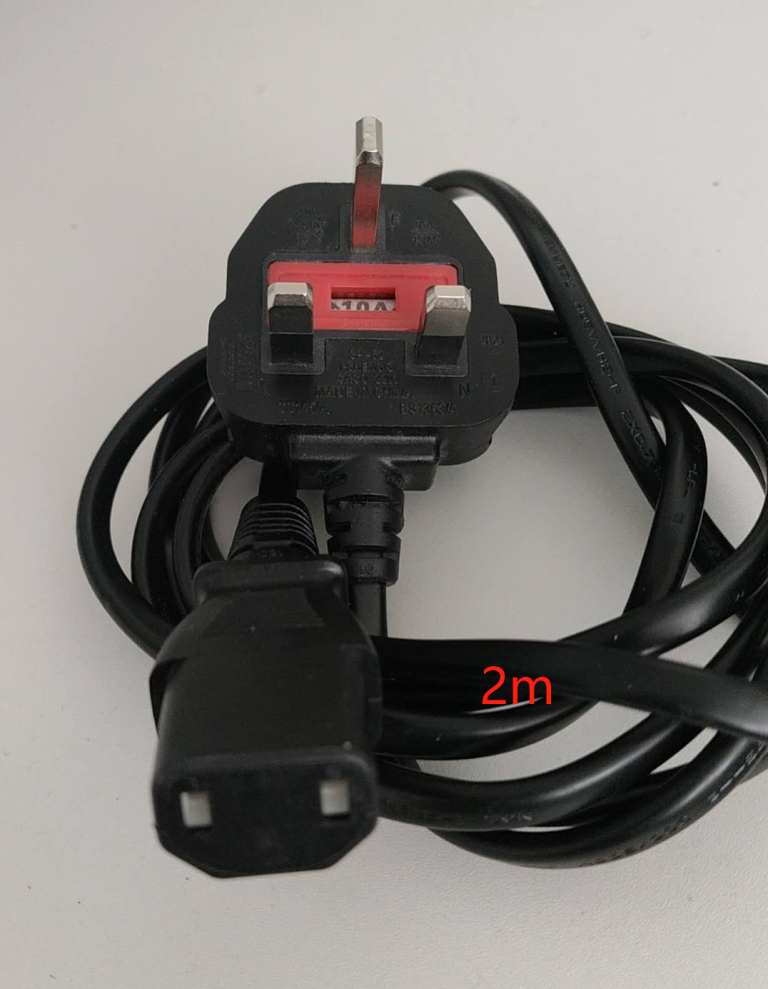 Genuine I-Sheng Power Adapter Cable 2m UK 3-pin plug to 2 pin For PS4  Onkyo Pioneer Quad