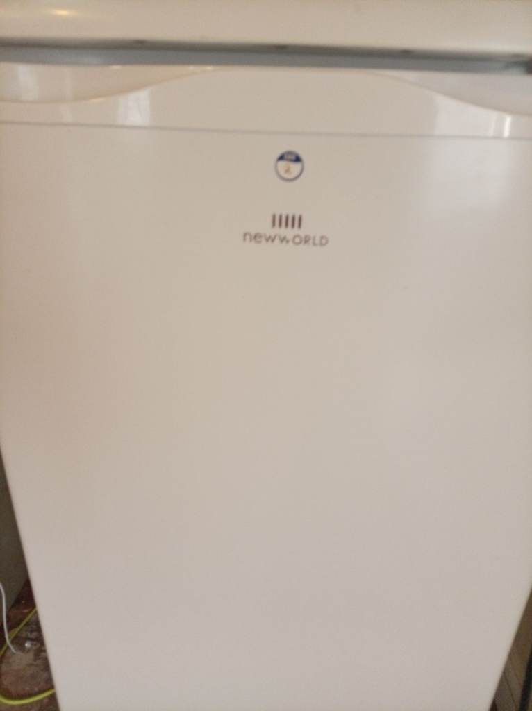 New World Freestanding Fridge – White, Good Condition