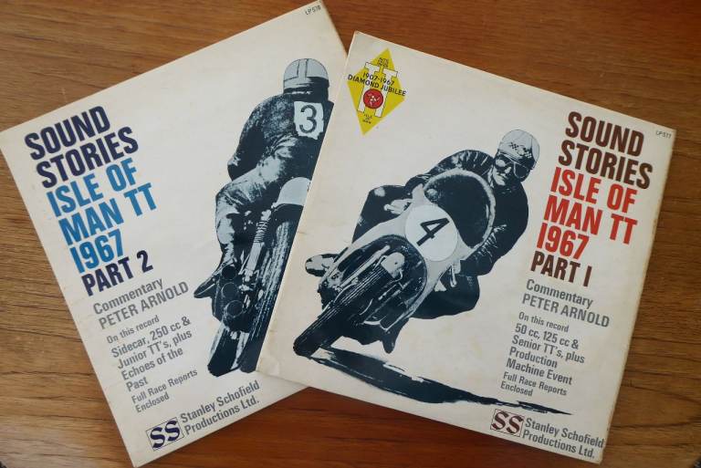 Isle of Man TT 1967 Part 1&2 Vinyl LPs - Peter Arnold Commentary