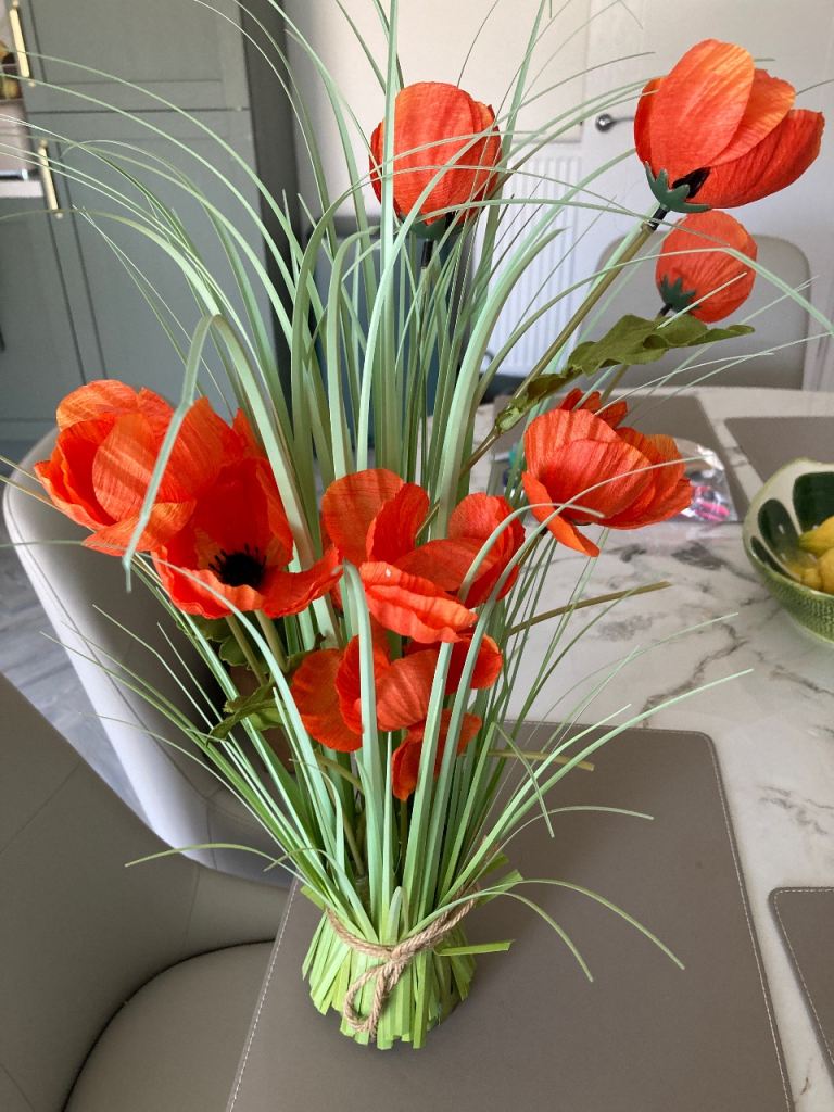 Silk Tulips display 