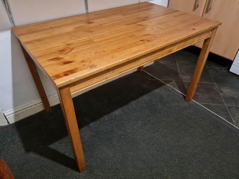 Lovely solid wood dining table + coffee table each £20 each