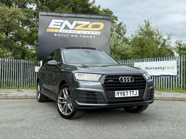 2017 67 REG AUDI Q7 S LINE 3.0 V6 DIESEL QUATTRO 5 DOOR 7 SEATER SUV