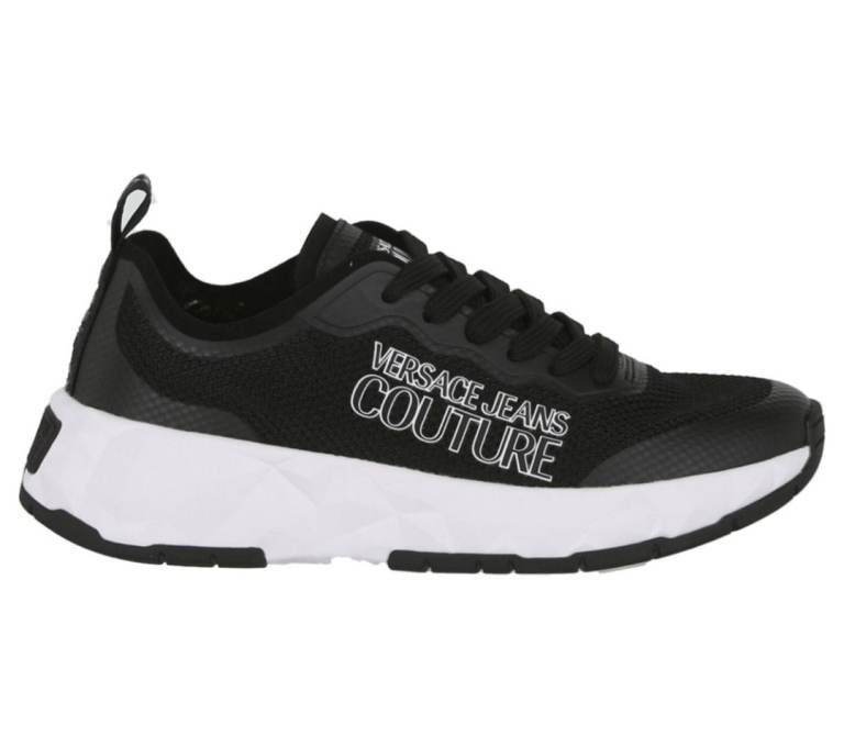 Versace Jeans Couture BLACK Sneakers with logo. Mode: 72VA3SB1 - FONDO ATOM DID. 56.  SIZE: 3/UK