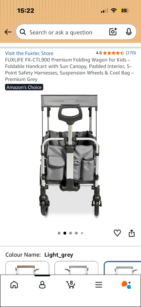 FUXLIFE FX-CTL900 Premium Folding Wagon for Kids 