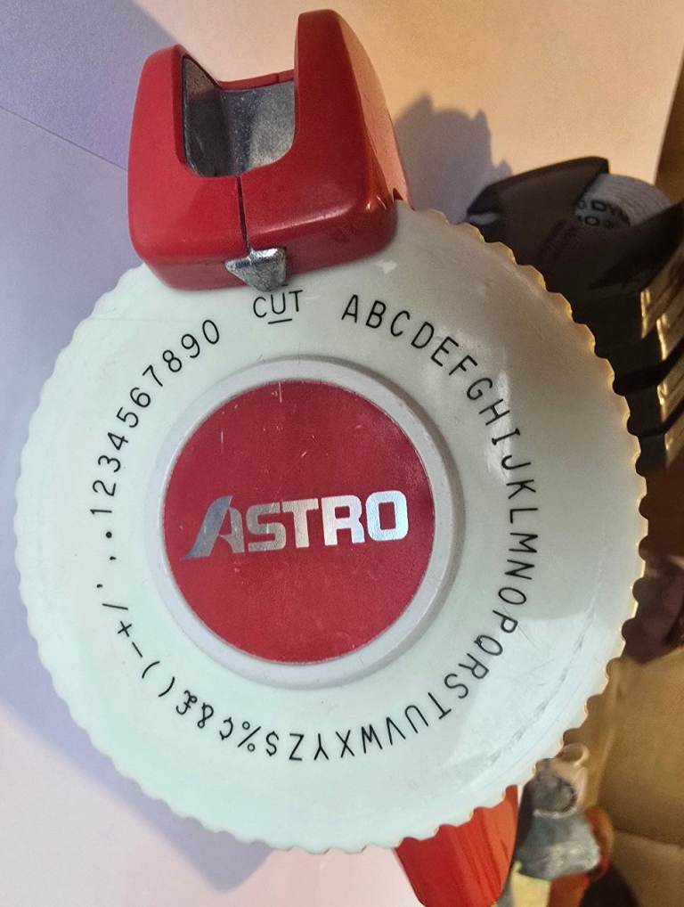 Astro Embossing Label Maker with Tapes – Good Condition