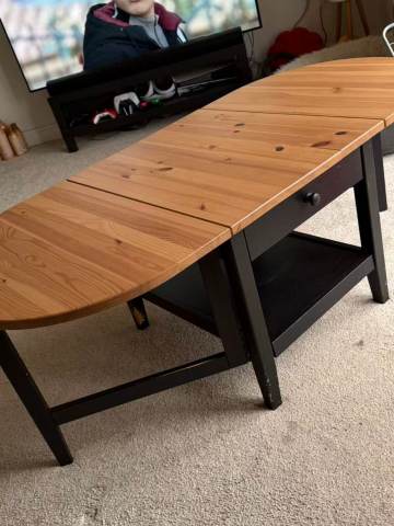 IKEA arkelstorp coffee table with drop leaf design | in Coventry