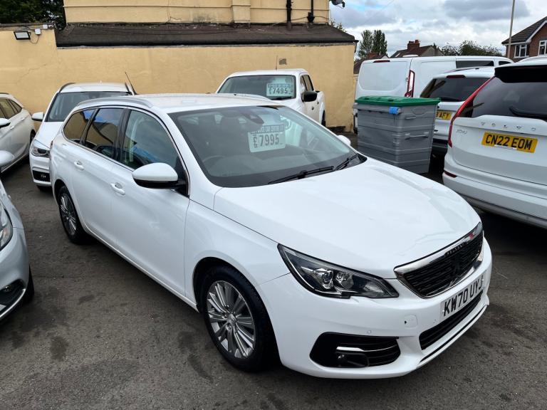 2020 70 PEUGEOT 308 SW 1.2 PURETECH 130 GPF ALLURE WHITE ESTATE PETROL EX POLICE