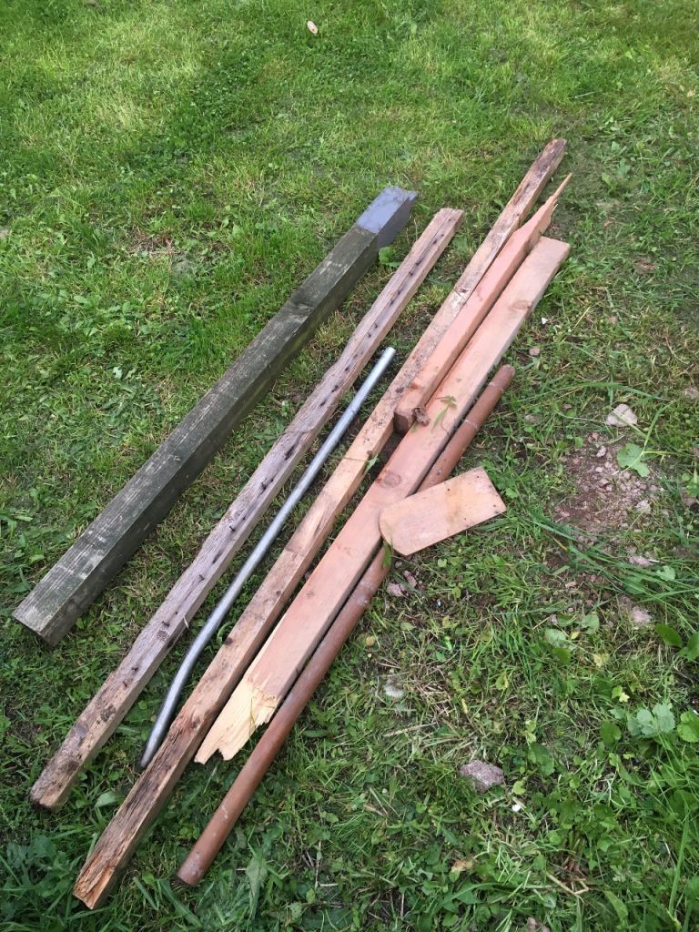 Mixed Wood and Metal Scraps