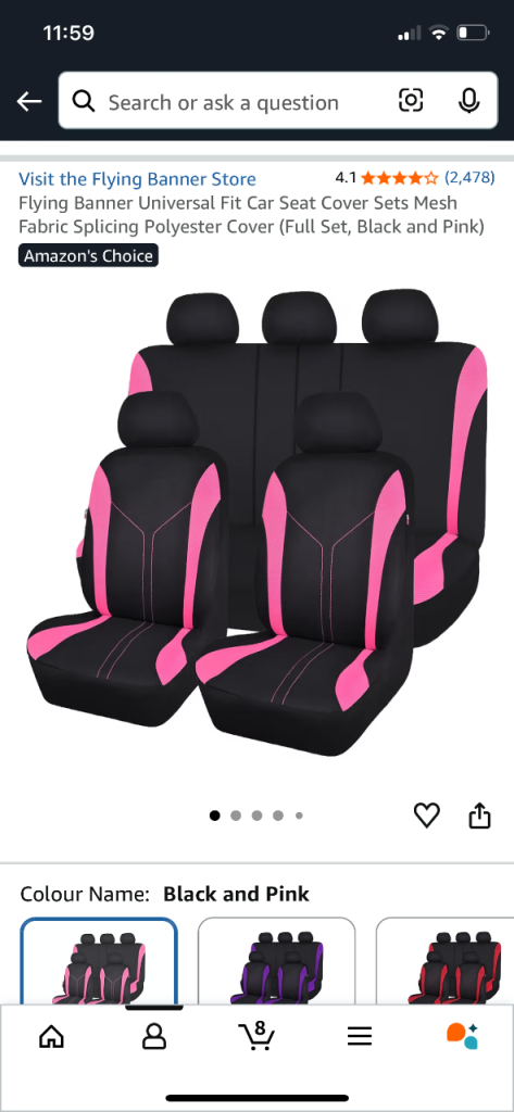 Universal car seat covers 