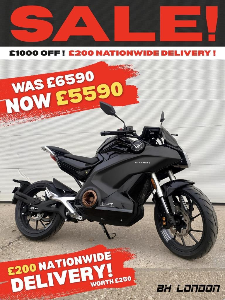 SALE! £1000 OFF! Super Soco/V Moto Stash - 2 year warranty - Electric motorcycle