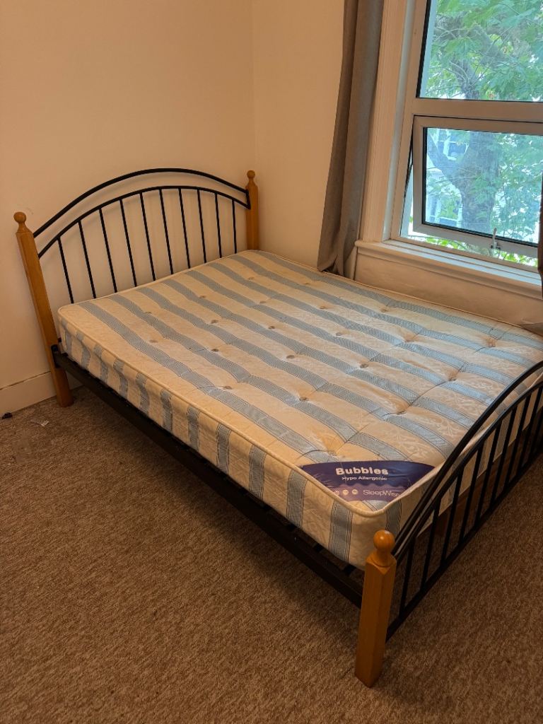 Double Matress and Bedframe