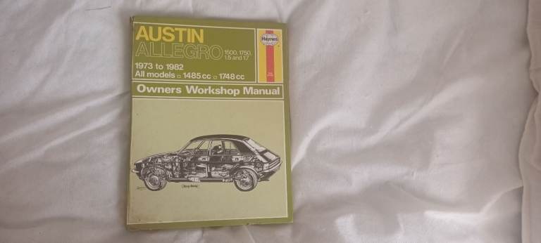 Haynes Austin Allegro Owners Workshop Manual 1973-1982