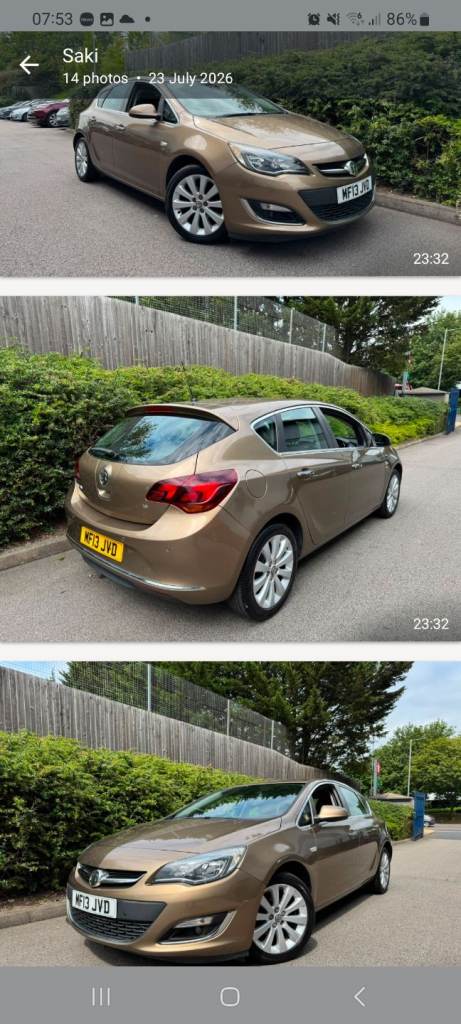 Vauxhall, ASTRA, Hatchback, 2013, Manual, 1598 (cc), 5 doors